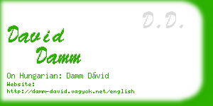 david damm business card