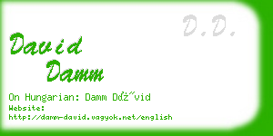 david damm business card